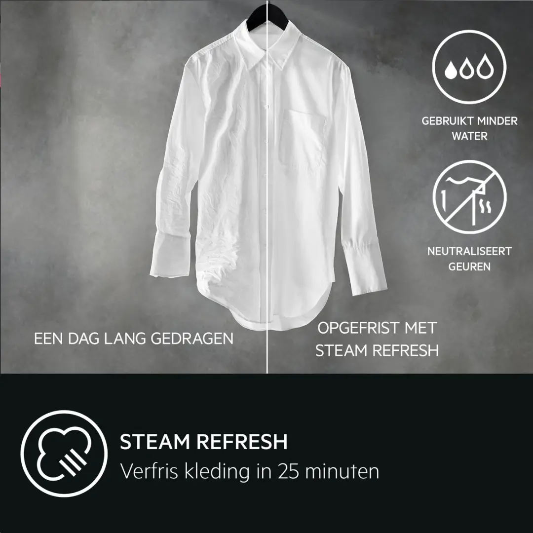 AEG LWR7676BI 7000 ProSteam Was-droogcombinatie Inbouw 7/4 kg