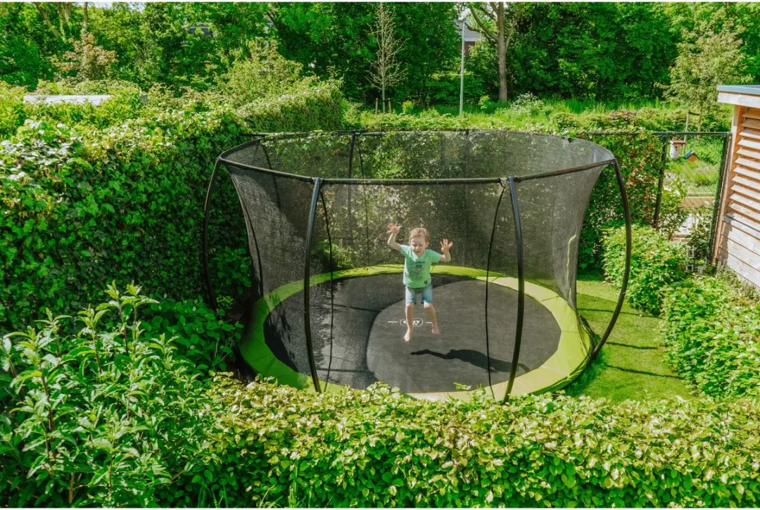 EXIT Silhouette Trampoline Ø427cm - Inground - Groen