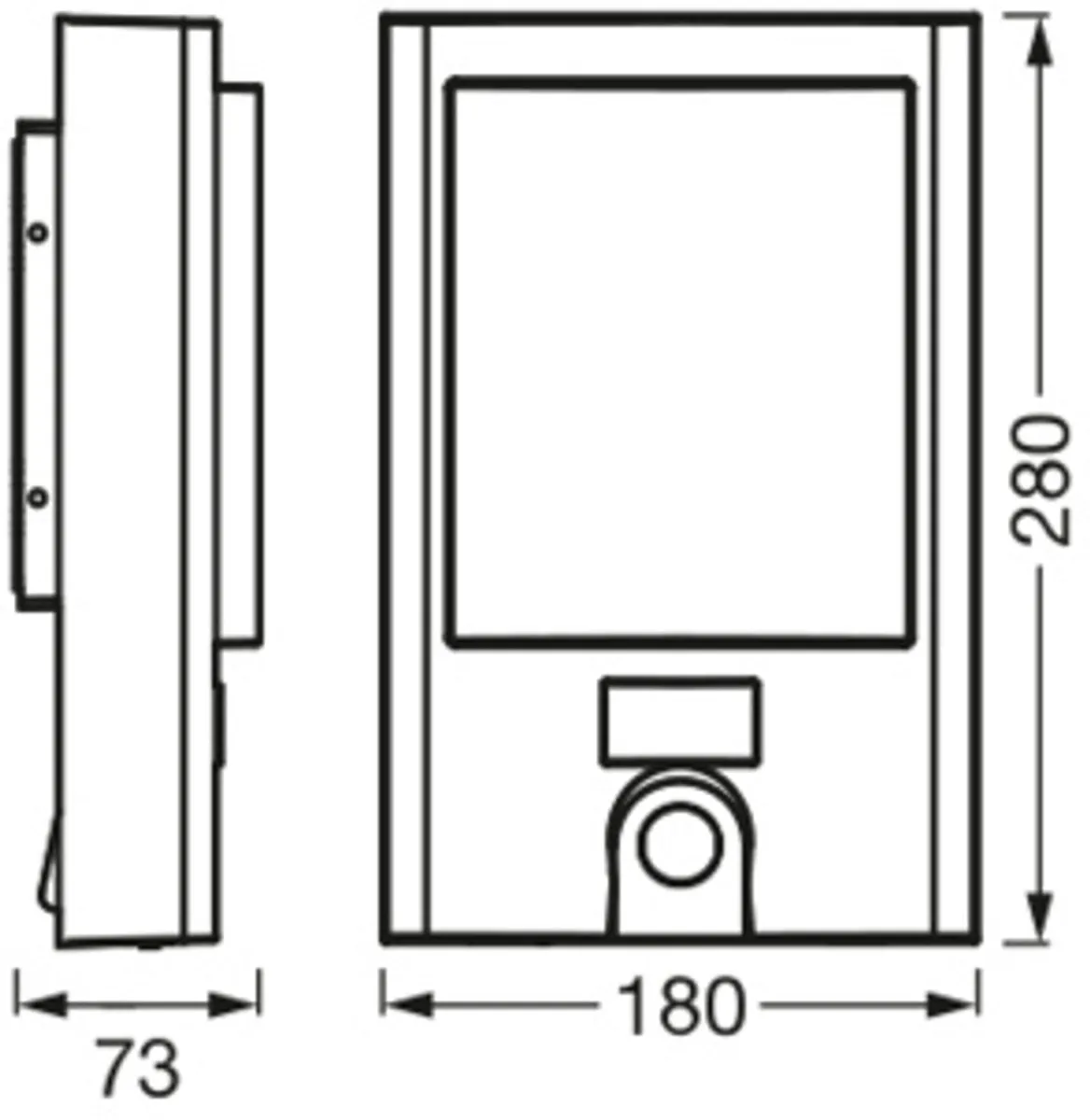LEDVANCE SMART+ buitenwandlamp + huisnummer & camera, warm witte LED-lamp (3000K), hoogwaardige polycarbonaat behuizing in donkergrijs, ingebouwde speaker, geheugenkaart, slimme wifi-technologie