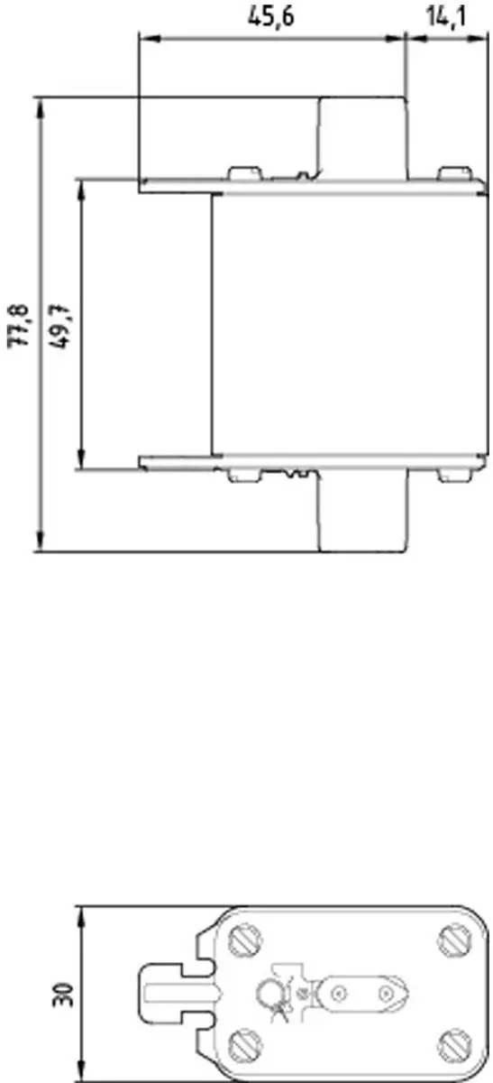 Siemens 3NA38246 Zekeringinzetstuk 80A