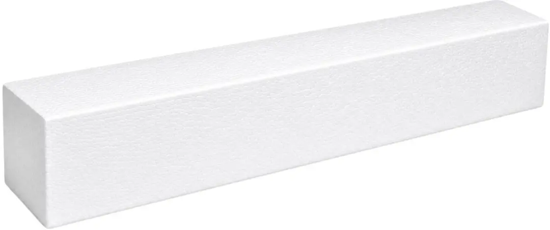 Bellatio Design Piepschuim Baksteen 2x - 60x10x10cm Wit