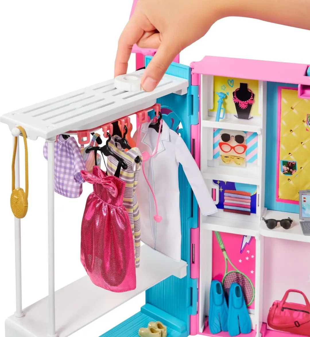 Barbie Droom Kledingkast Poppenset GBK10 - Meerkleurig