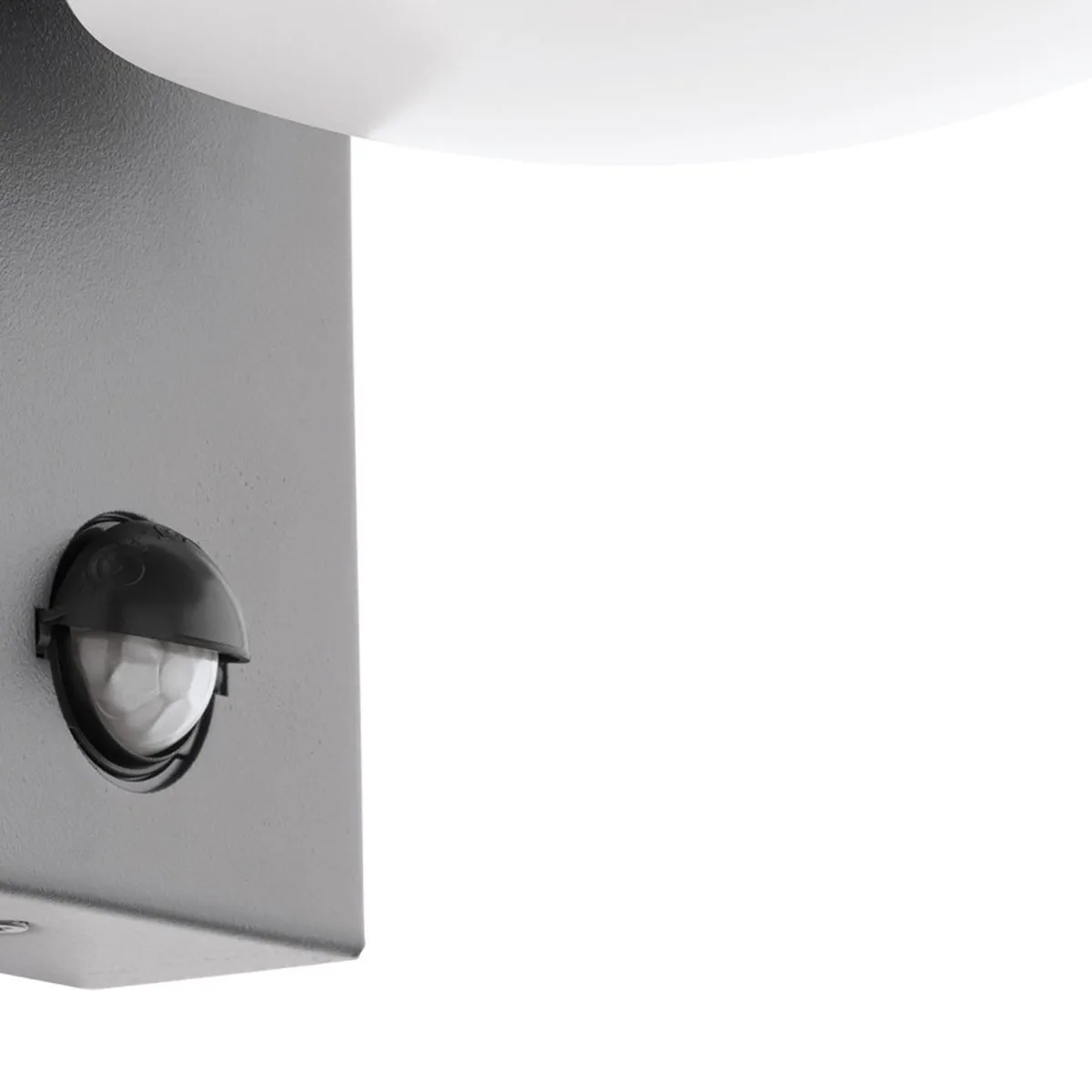Eglo Caldiero Wandlamp Buiten - Bewegingssensor E27 - 24cm Antraciet/Wit