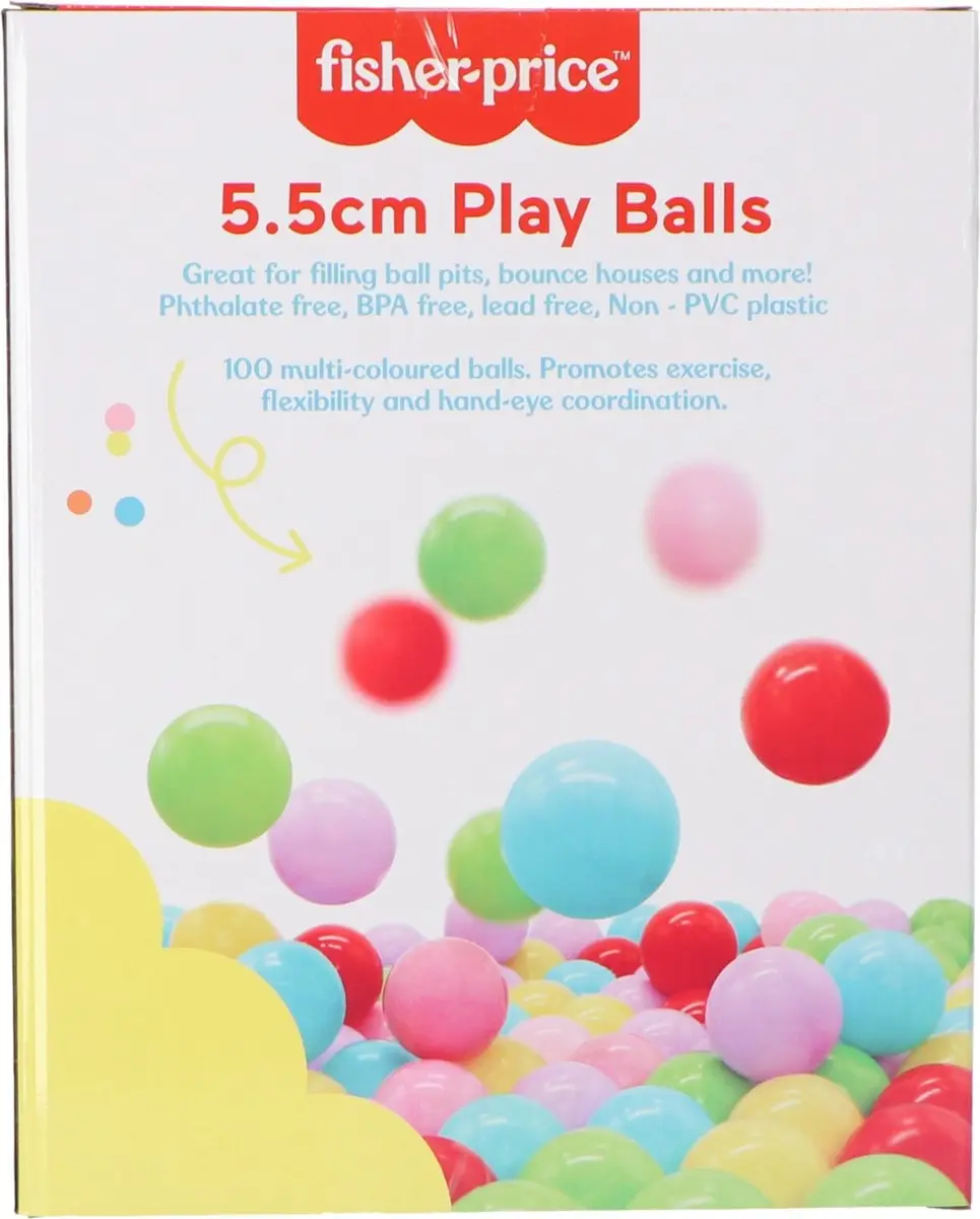 Fisher Price 100 Ballenbakballen 5.5cm - Multi Colour