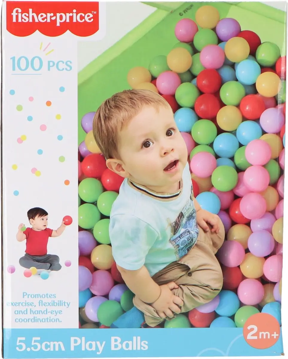 Fisher Price 100 Ballenbakballen 5.5cm