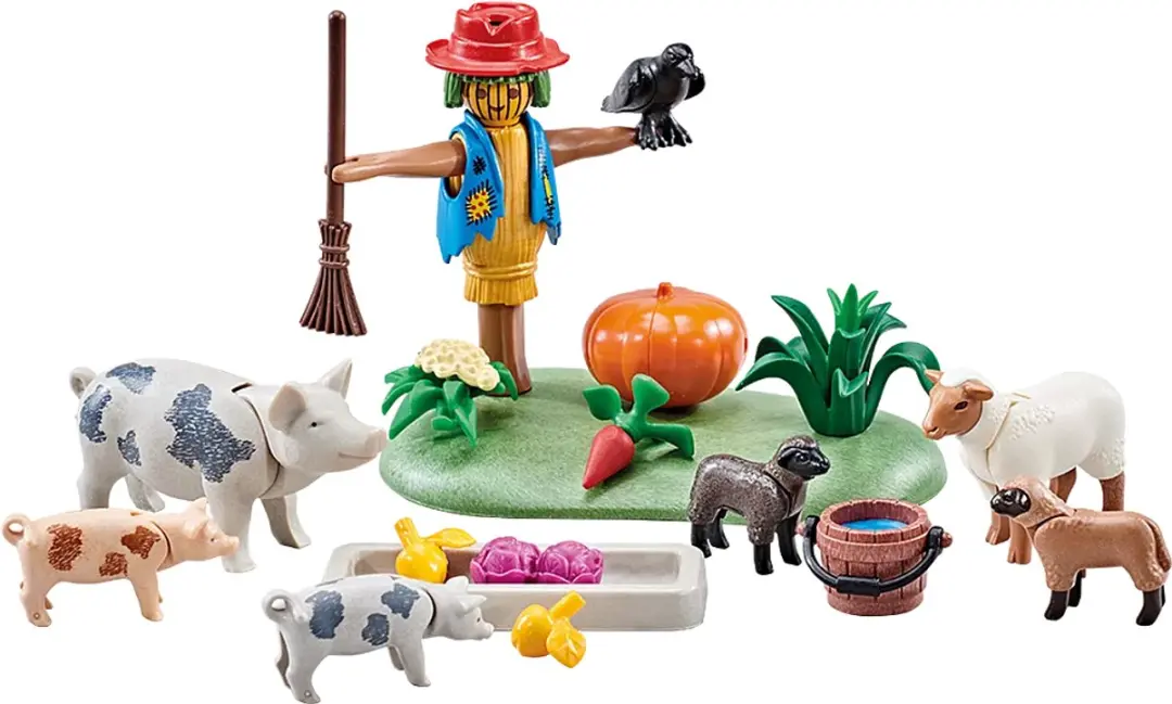Playmobil Boerderijdieren & Vogelverschrikker 9832