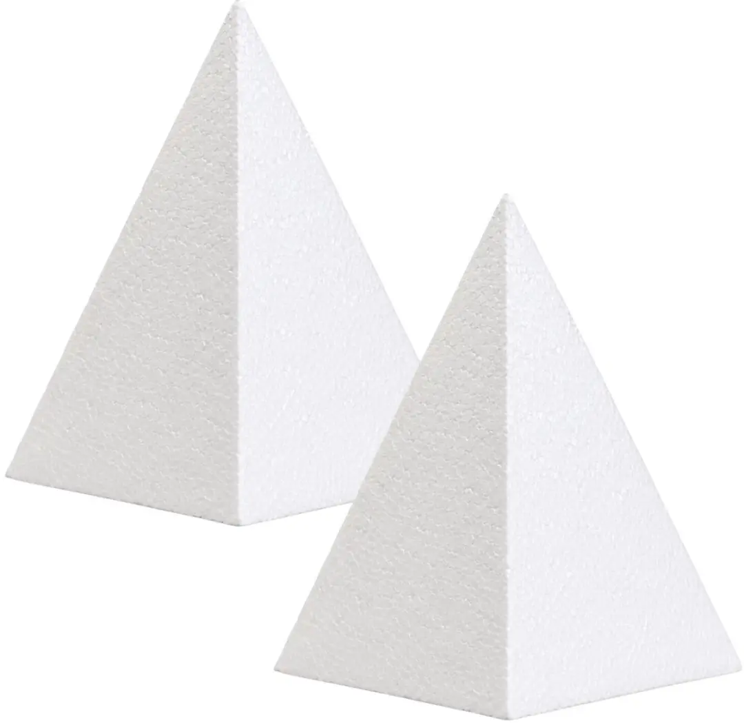 Bellatio Design Piepschuim Piramide 2 Stuks