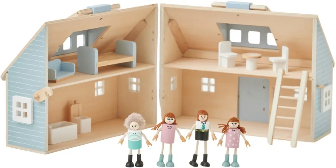 Teamson Kids Houten Poppenhuis Minipop TD-13876A