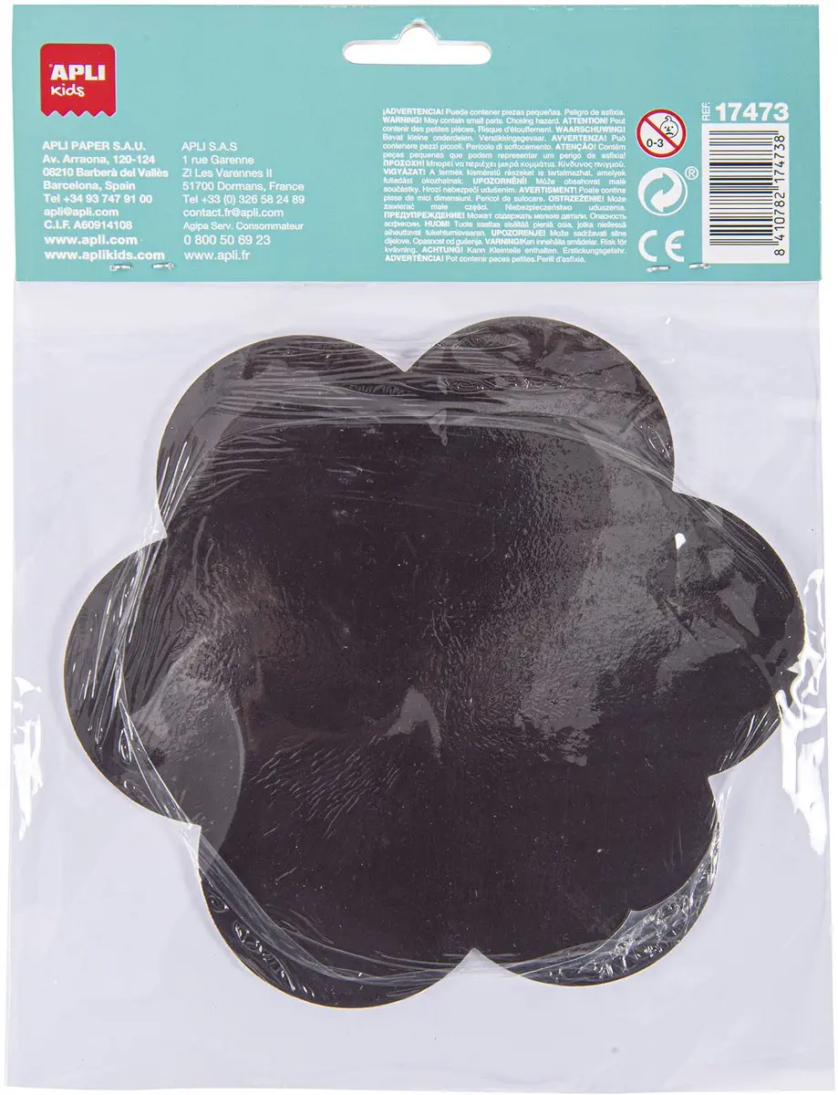 Apli Kids Magnetisch Schilderdoek Bloem 15cm - Meerkleurig