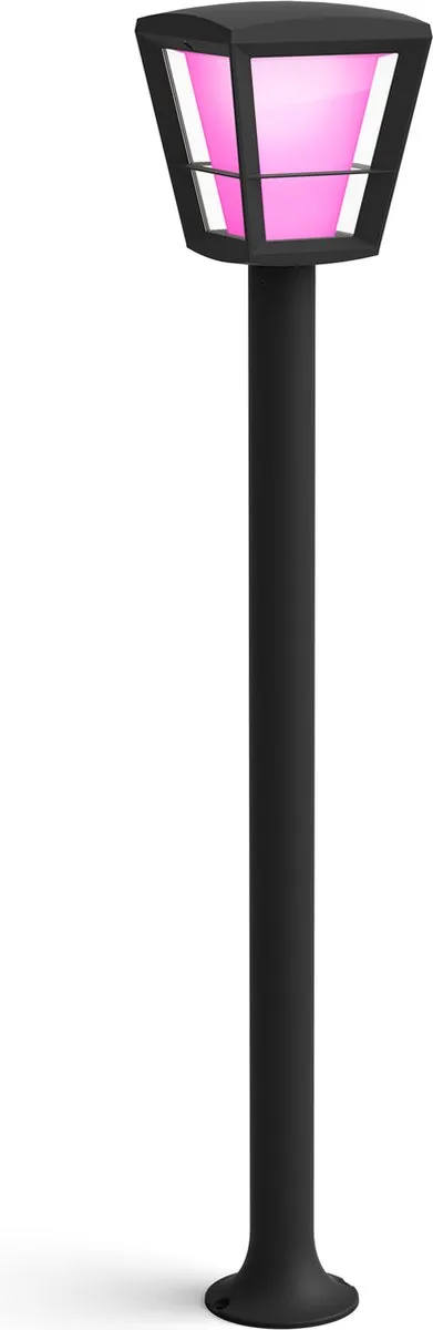 Philips Hue Econic Sokkellamp - 15W - Zwart
