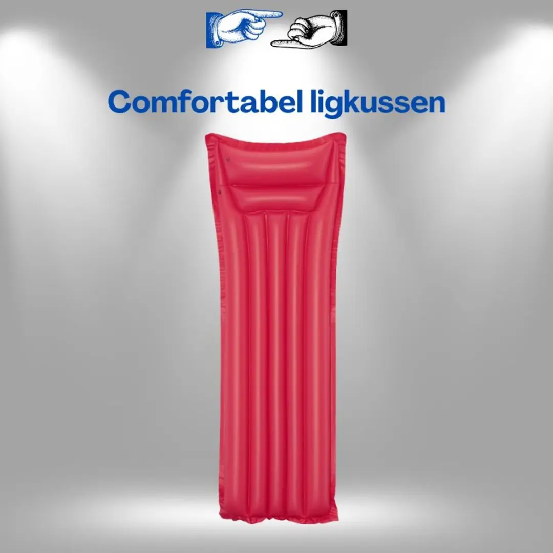 Bestway Opblaasbaar Luchtbed 44007 Pink 183cm - Watermatras met kussen - afbeelding 6 van 6