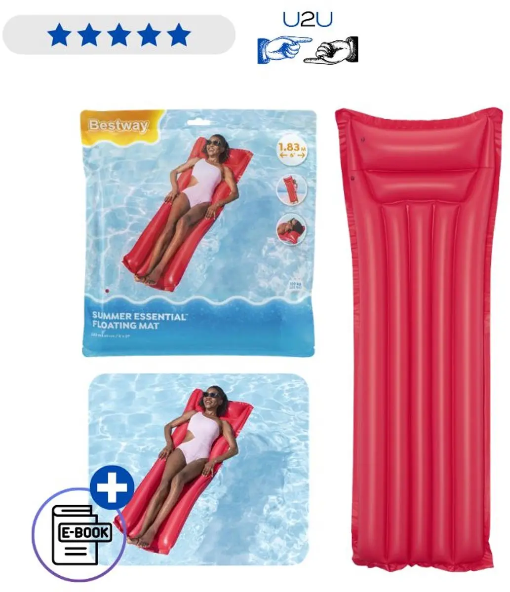 Bestway Opblaasbaar Luchtbed 44007 Pink 183cm