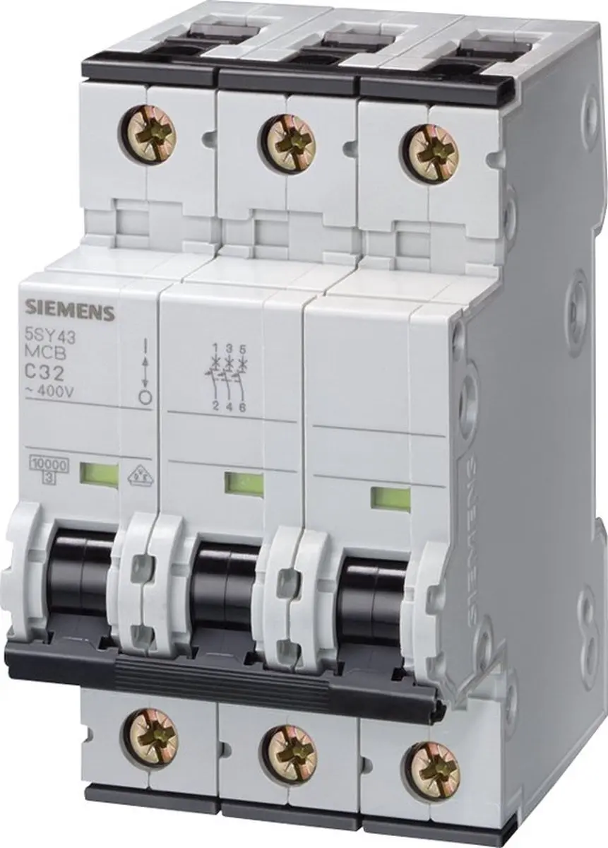 Siemens Automaat LS 63 3P C 10A 6kA