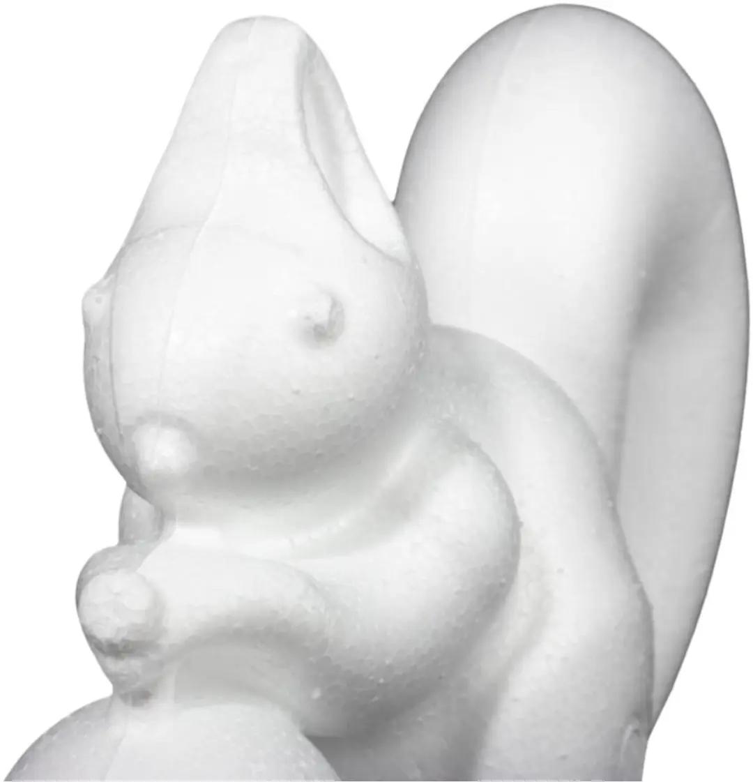 Rayher Hobby Piepschuim Eekhoorn - 2 Stuks - 18cm - Wit