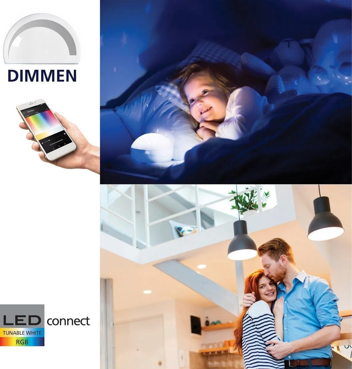 EGLO Connect Tabiano-C - Smart Badkamerlamp spiegel - Chroom - 21 Watt - RGB - 90 cm. - IP44