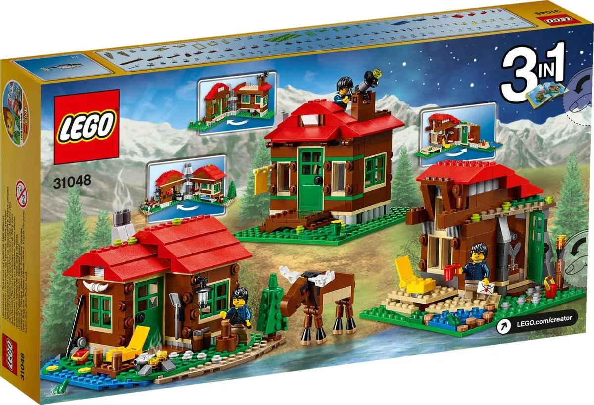 LEGO Creator Huisje aan het Meer 31048 - 368 Stukken