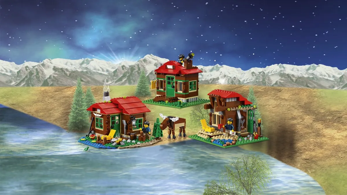 LEGO Creator Huisje aan het Meer 31048 - 368 Stukken