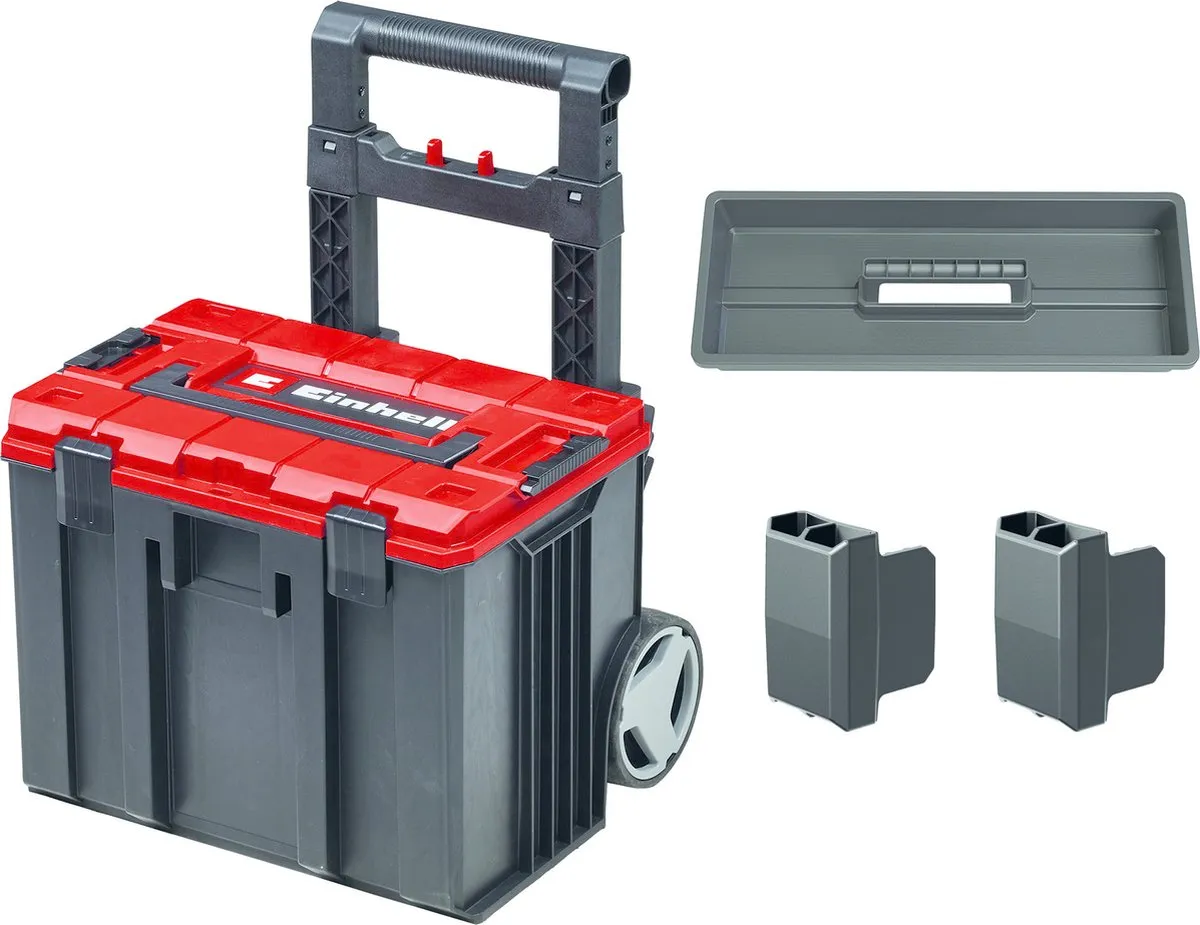 Einhell E-Case L Systeemkoffer 4540014 - 120 kg - Zwart/Rood