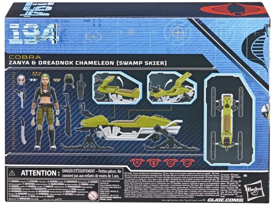 Hasbro G.I. Joe Classified Series Zanya & Dreadnok Chameleon