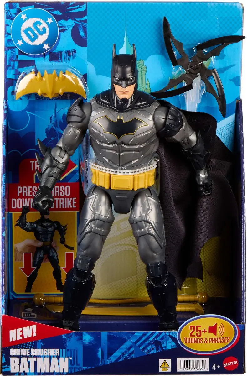 Mattel DC Crime Crusher Batman Actiefiguur JMN71 - 3x AAA