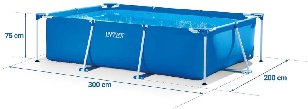 Intex 28272 Opzetzwembad 300x200x75cm - Blauw - afbeelding 3 van 6