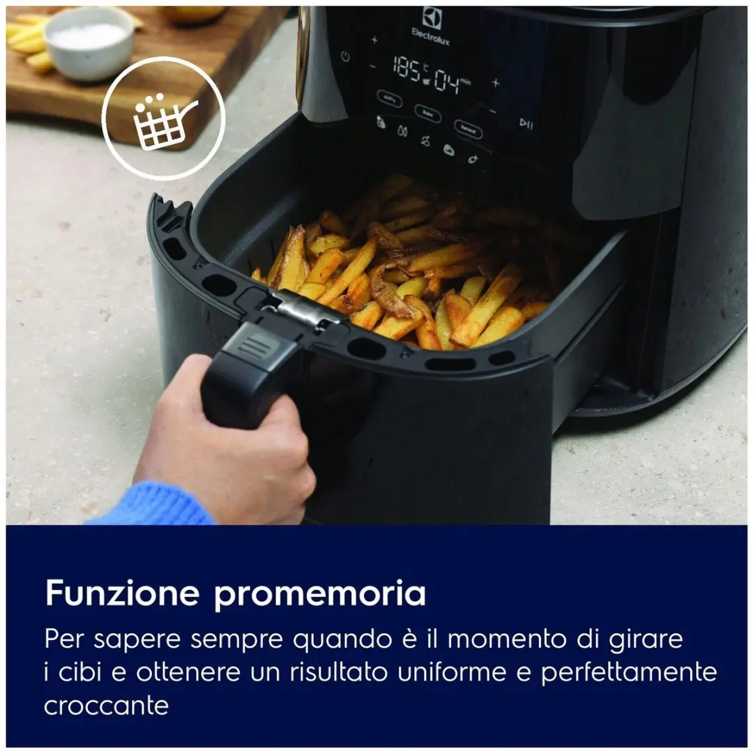 Electrolux AirFryer EAF7B 1800W - 8 Programma's - Zwart