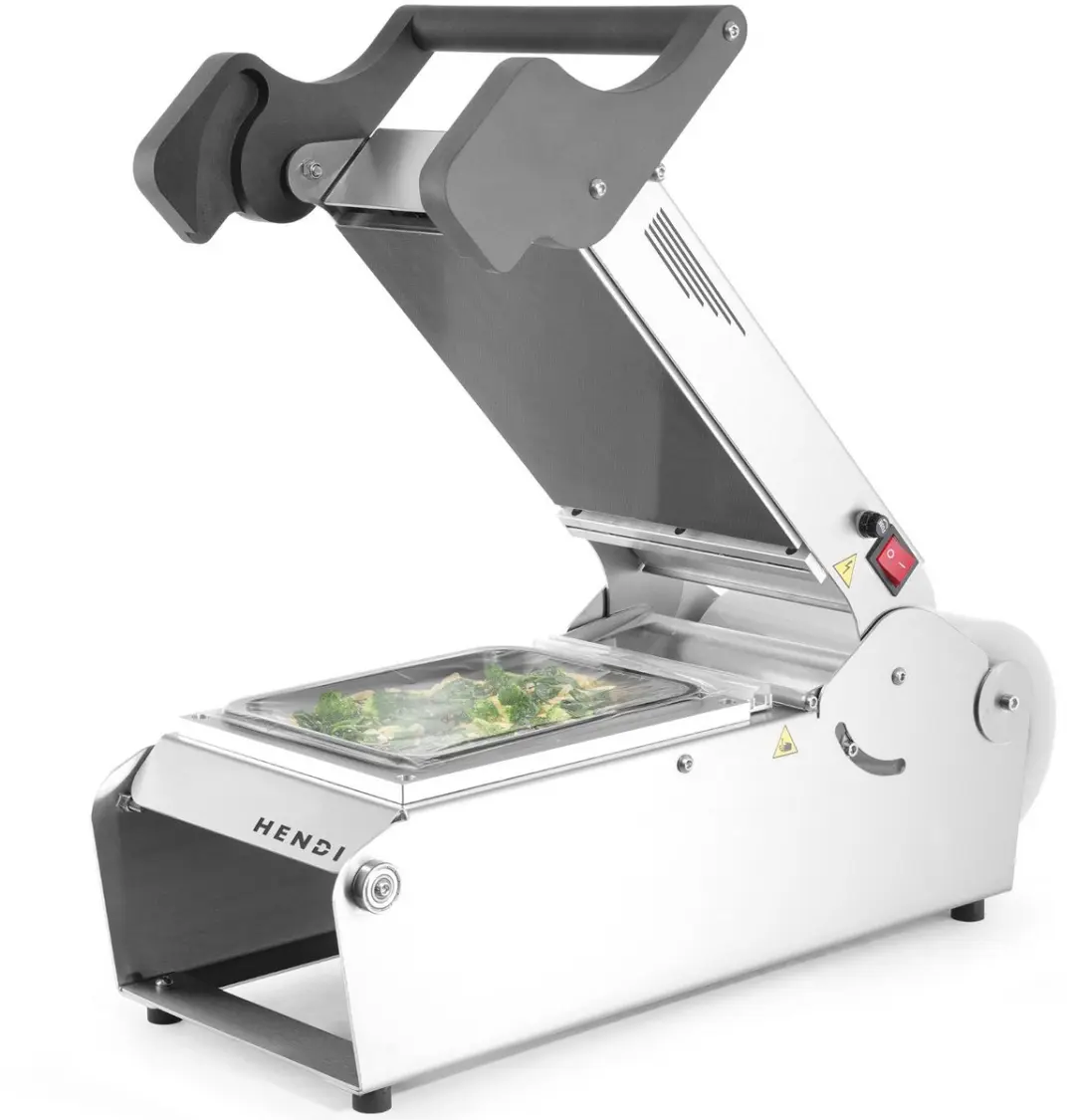Hendi Handmatige Traysealer 700W - 24,7x63,7cm - Zilver