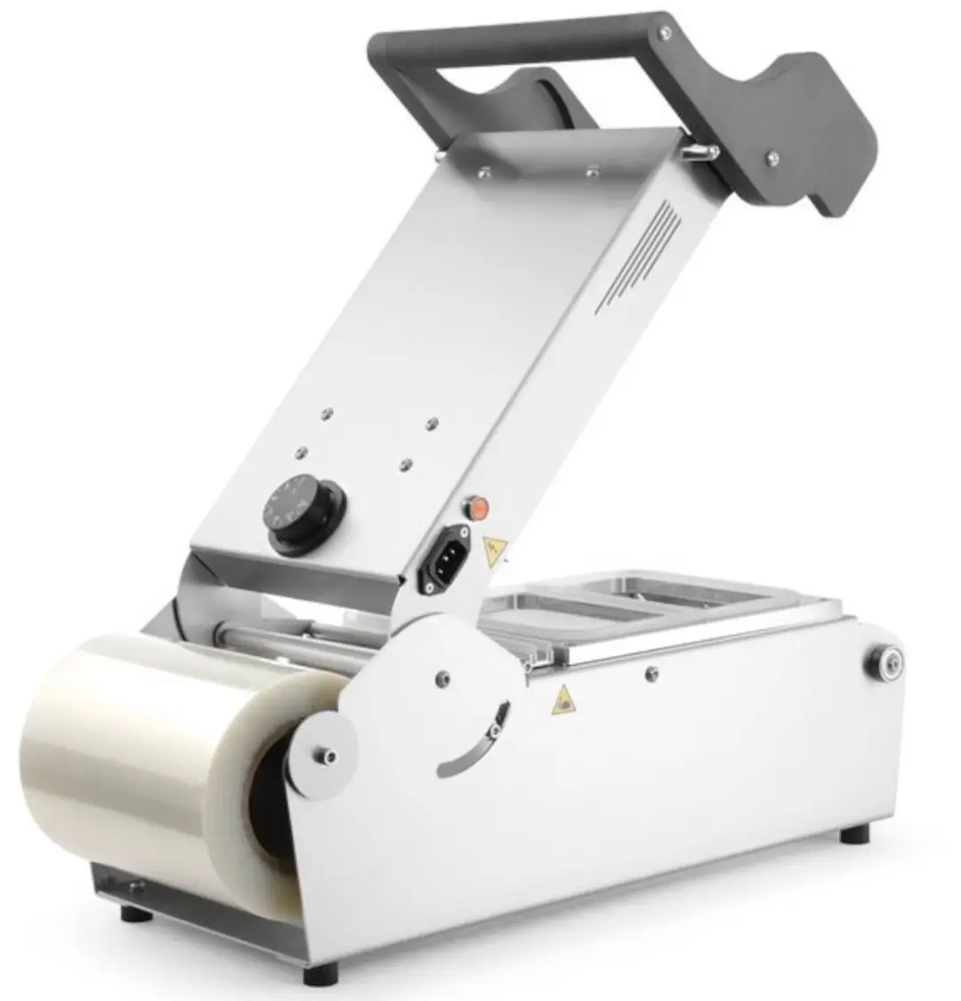 Hendi Handmatige Traysealer 700W - 24,7x63,7cm - Zilver