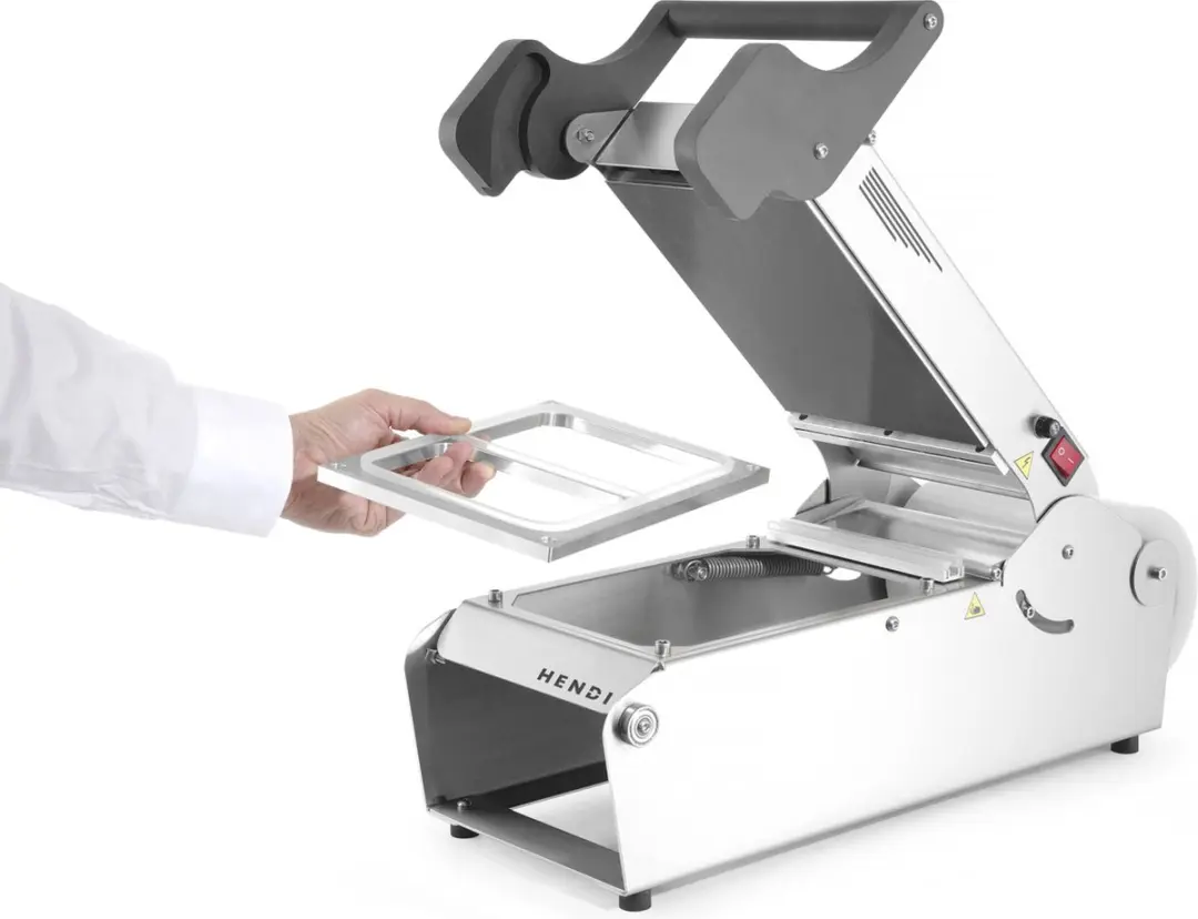 Hendi Handmatige Traysealer 700W - 24,7x63,7cm - Zilver - afbeelding 6 van 6