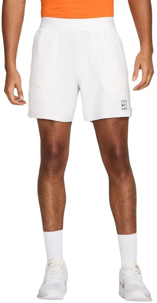 Nike Court Advantage Dri-FIT Short Heren - S - Wit