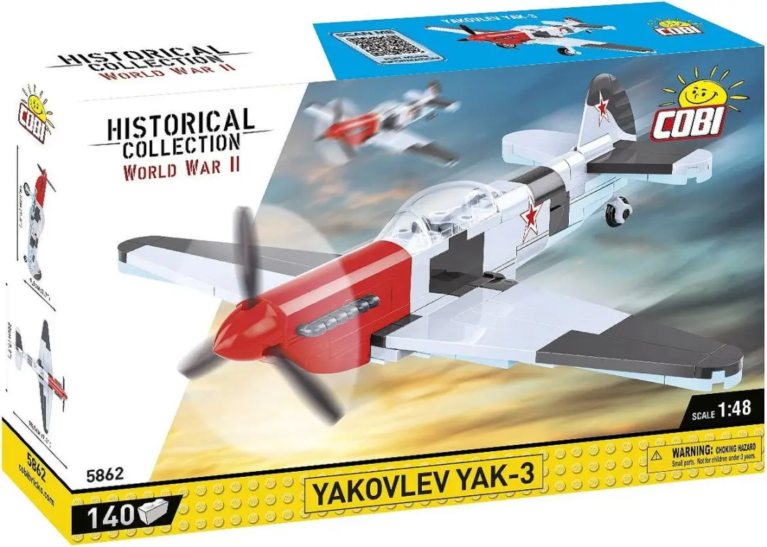 Cobi Yak-3 COBI-5862 Vliegtuig - 140 Onderdelen - Meerkleurig