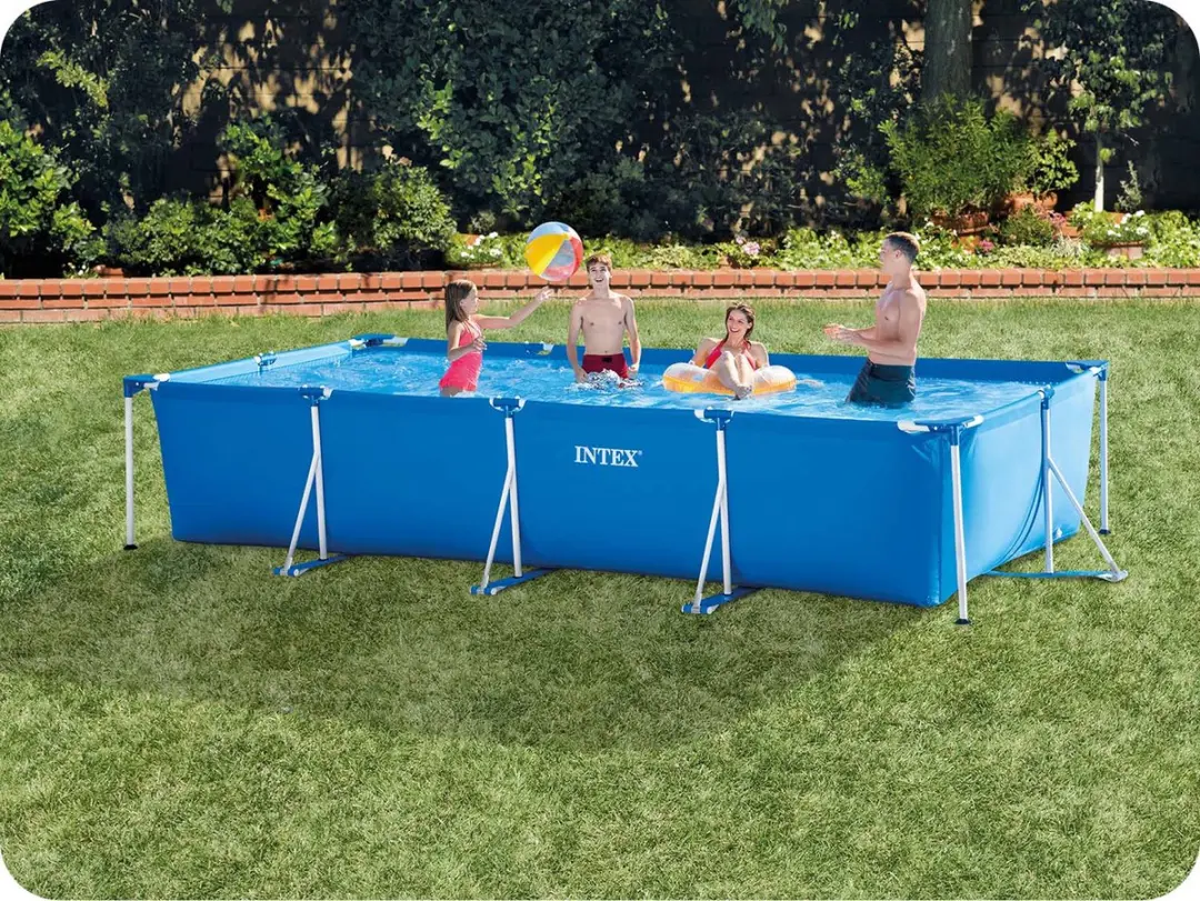 Intex Stalen Frame Zwembad 450x220x84cm - 7127L - Wit/Blauw - afbeelding 3 van 6
