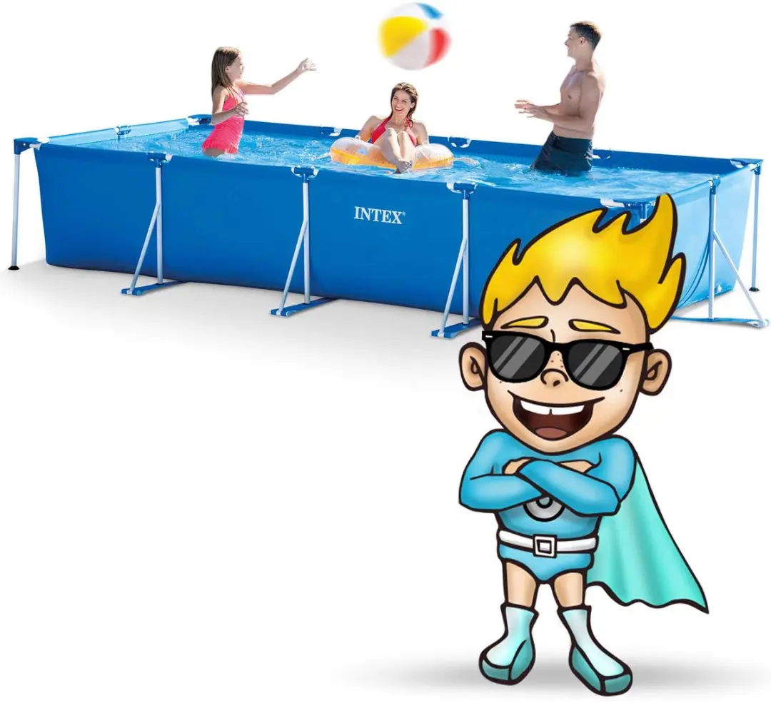 Intex Stalen Frame Zwembad 450x220x84cm - 7127L - Wit/Blauw - afbeelding 2 van 6