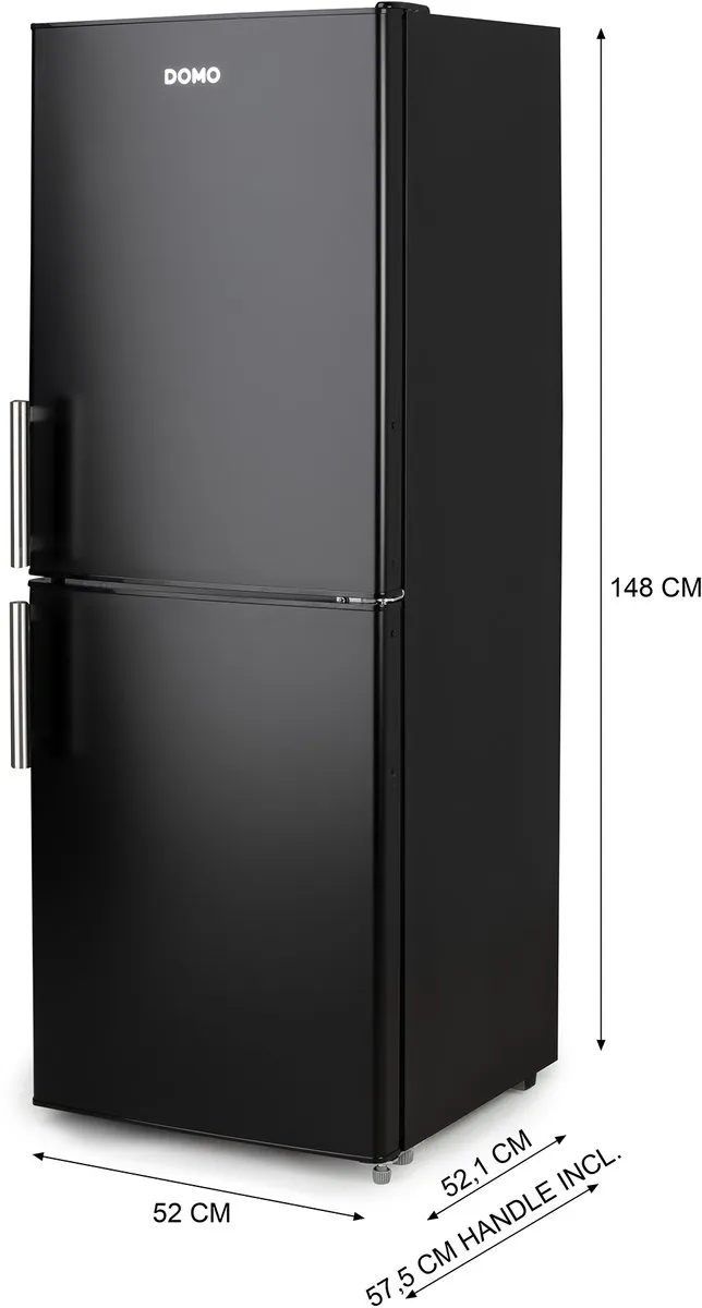Domo DO91307C Koelkast - 138L - Mat Zwart