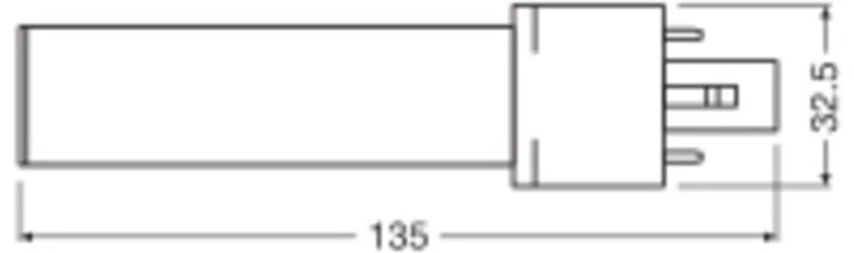 LEDVANCE DULUX-S LED 3.5W Warm Wit Mat - 2-Pin