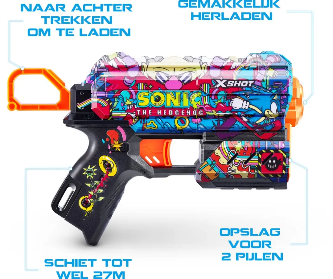 XSHOT Skins Flux Blaster Robotnik Skin - 8 Pijltjes
