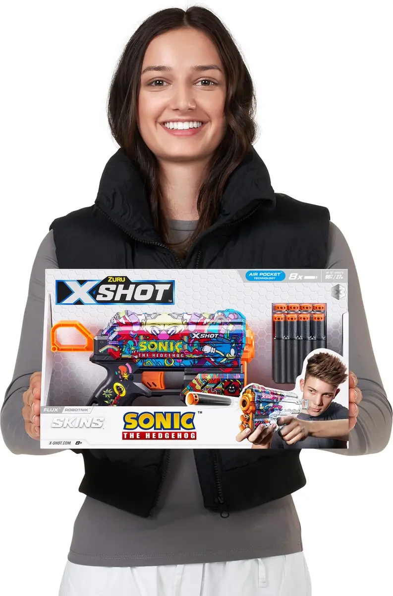 XSHOT Skins Flux Blaster Robotnik Skin - 8 Pijltjes