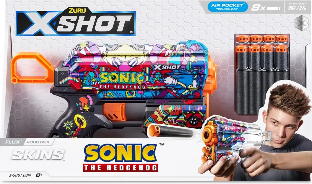 XSHOT Skins Flux Blaster Robotnik Skin - 8 Pijltjes