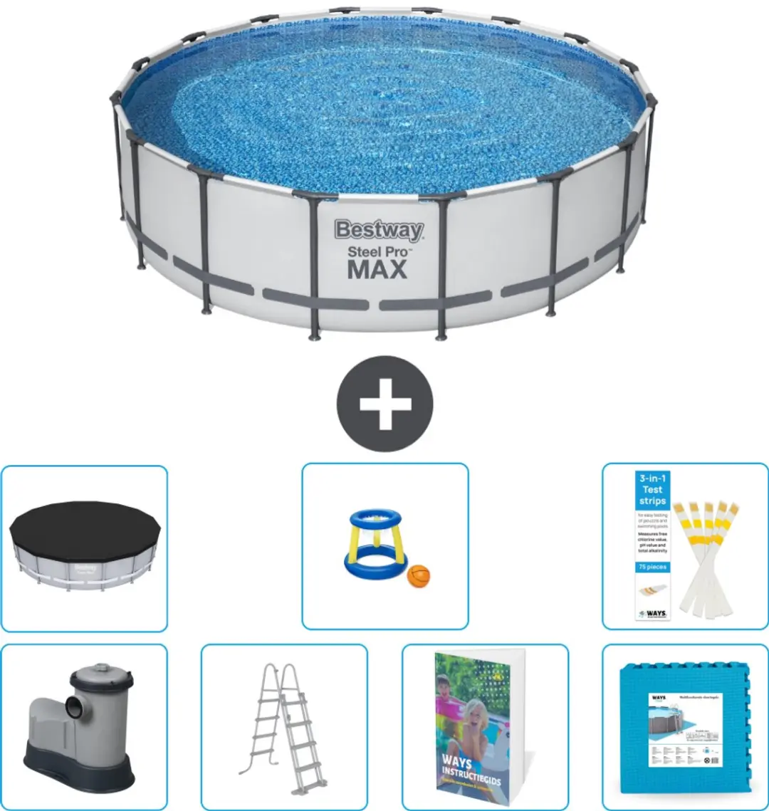 Bestway Steel Pro MAX Zwembad 488x122cm