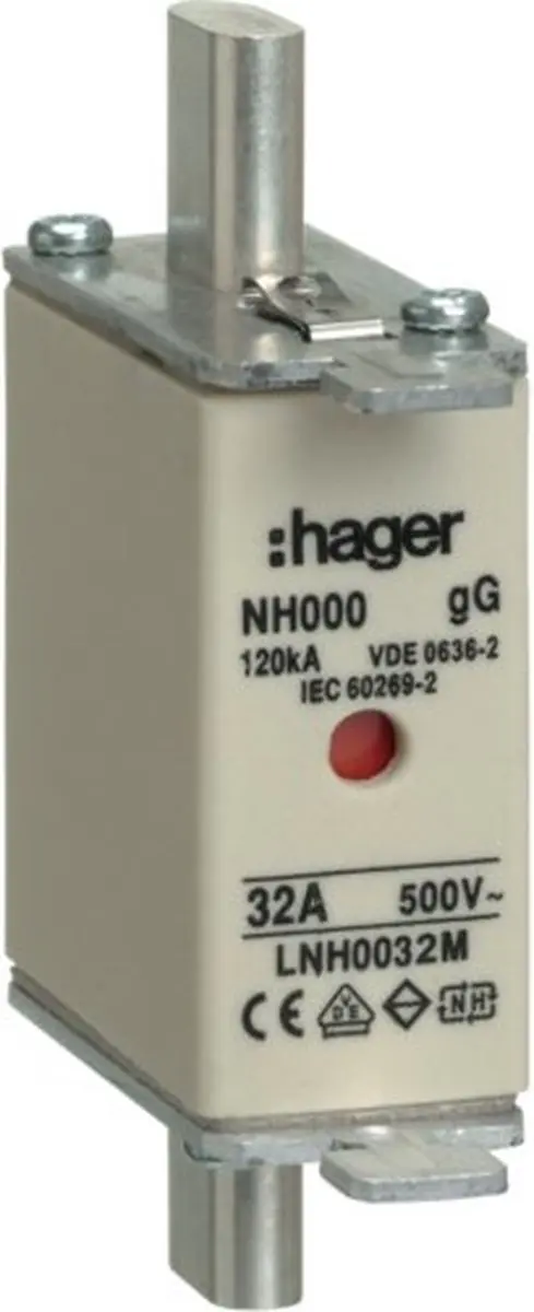 Hager NH000-zekeringinzetstuk 32A