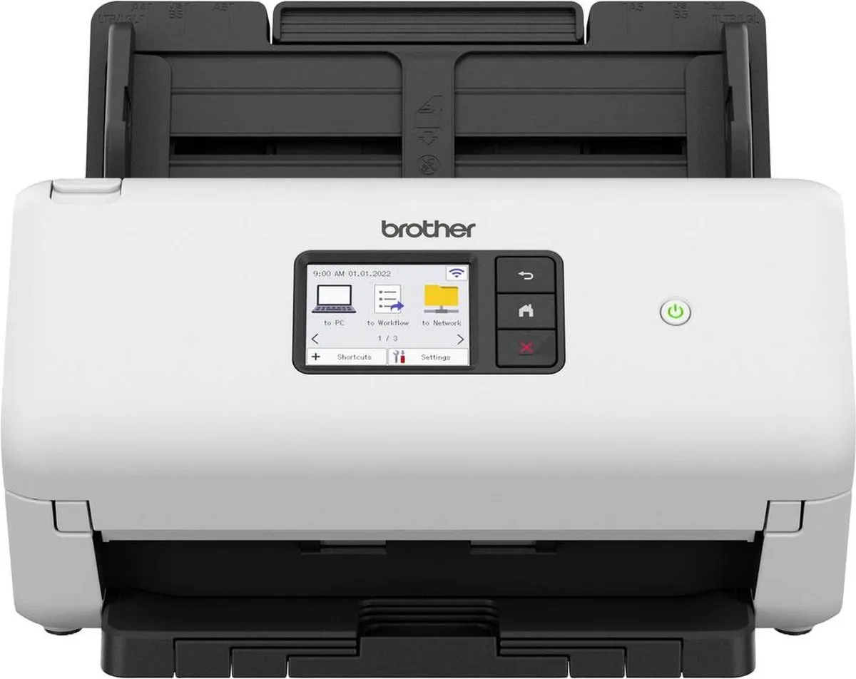 Brother ADS-4500W Scanner - A4 - Wit/Zwart
