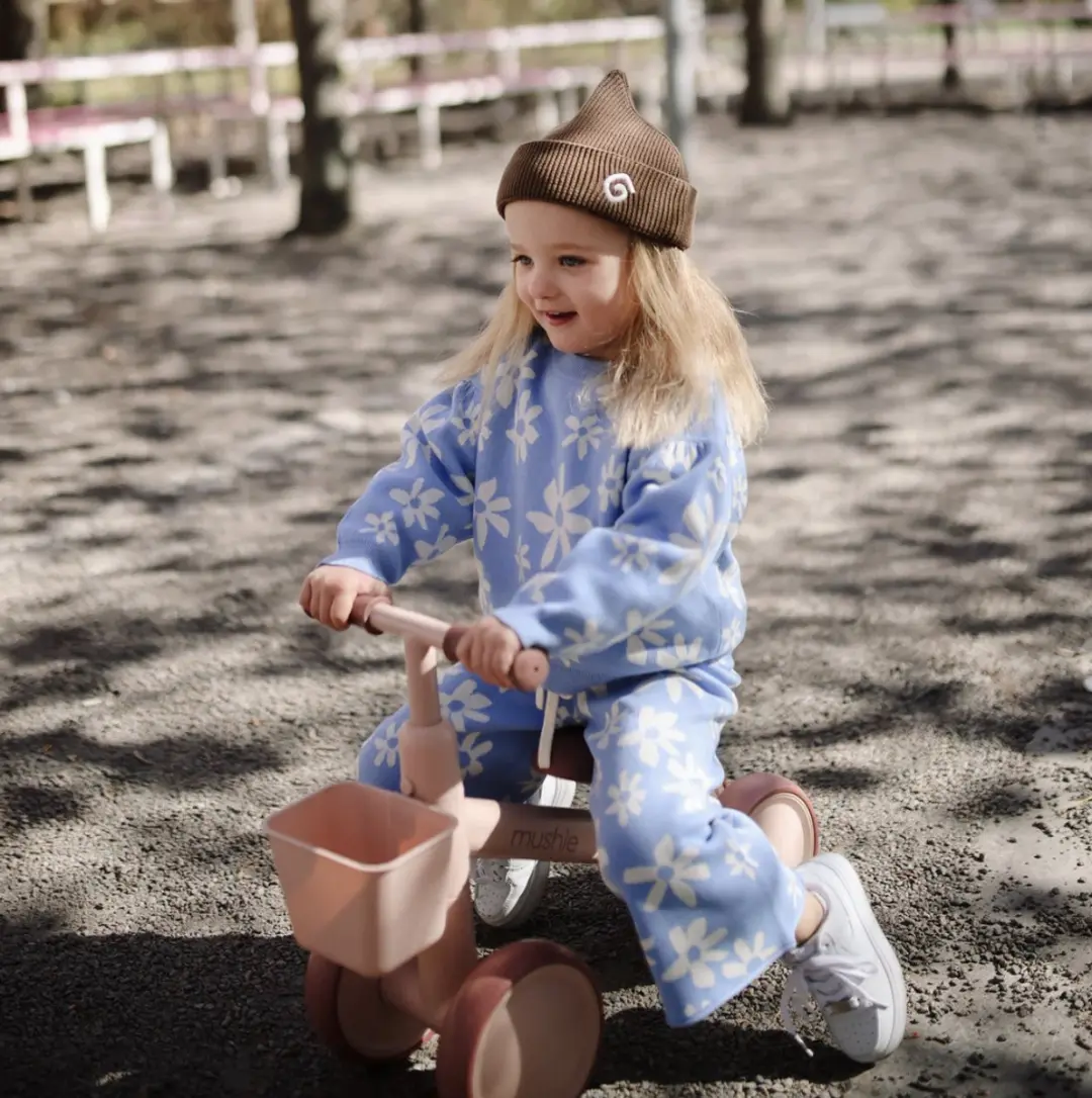 Mushie Loopfiets Blush - 12M+