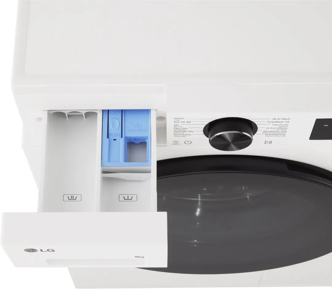 LG F4X5009TWB Wasmachine 9kg - AI DD & TurboWash360˚ - Essence Wit