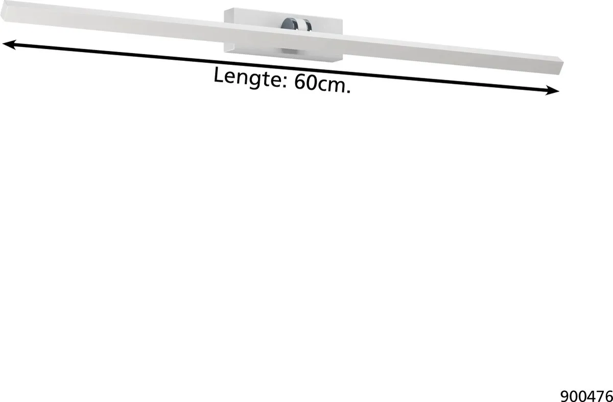 EGLO Verdello Spiegellamp - LED - 60 cm - Wit/Grijs