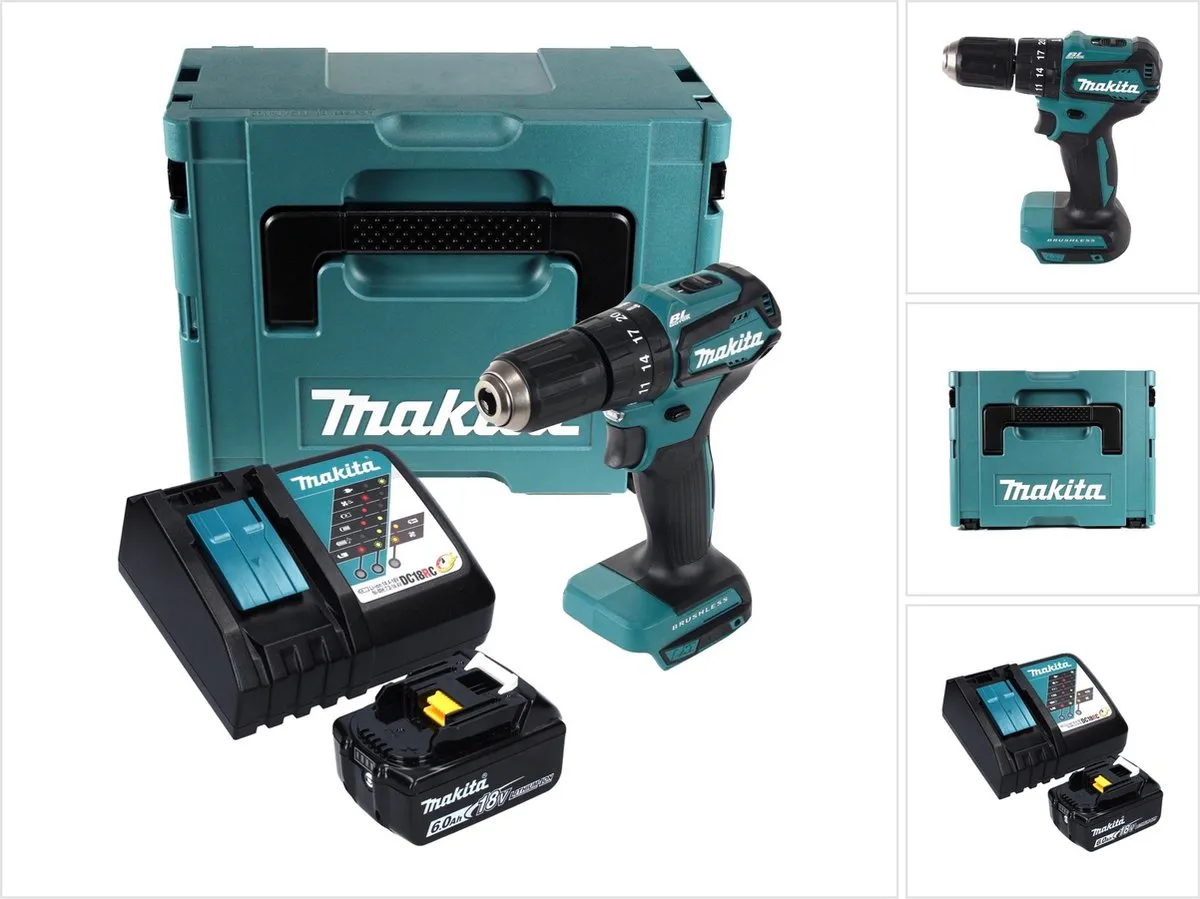 Makita DHP483RG1J Klopboormachine 18V 40Nm