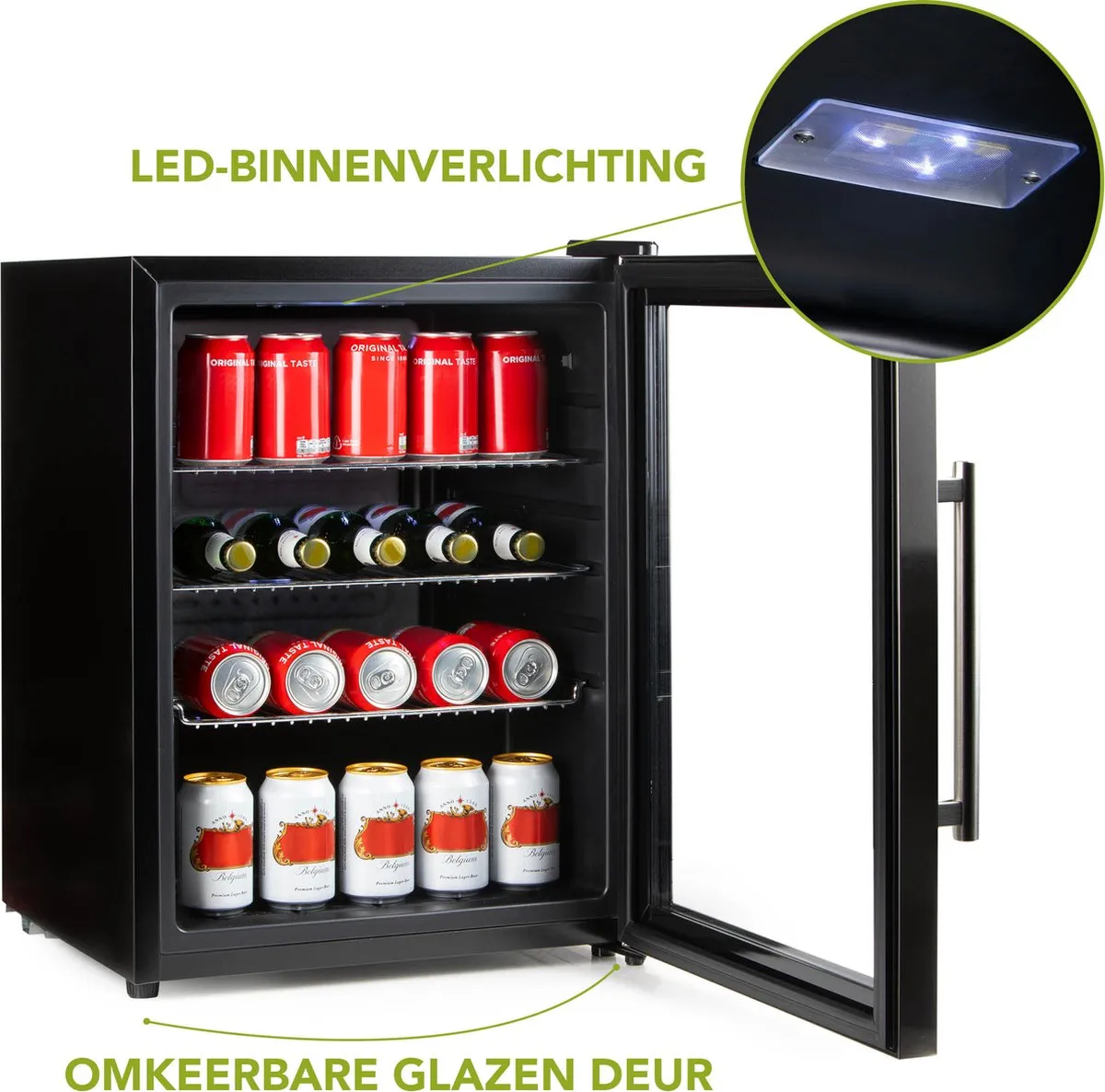 Domo DO91609BK Barkoelkast 60L - Glasdeur - Zwart - afbeelding 6 van 6