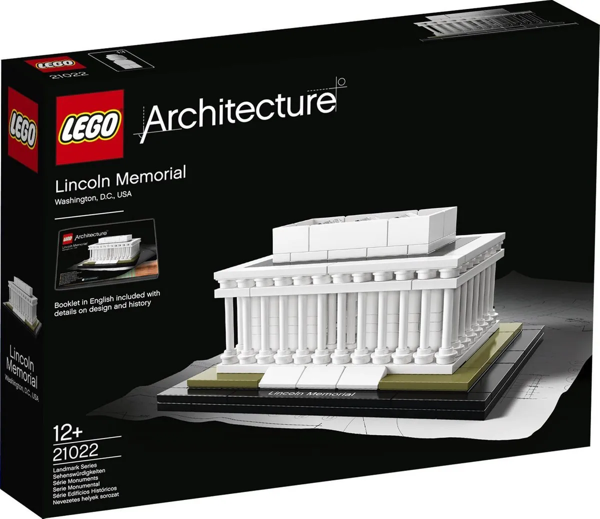 LEGO Architecture Lincoln Memorial 21022 - 274 Stukken - Multicolor - afbeelding 2 van 3