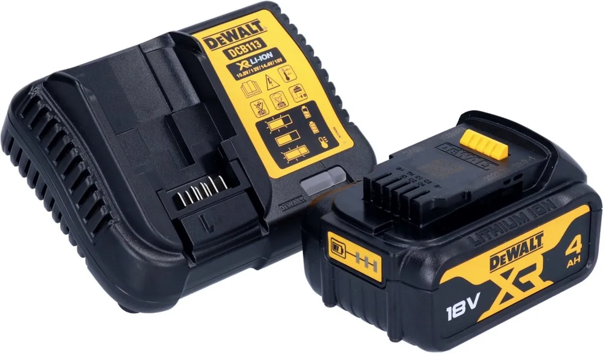 DeWalt DCW682M1T Vlakdeuvelfrees 18V - 102x20mm Borstelloos - met accu 4,0Ah & oplader - afbeelding 3 van 5
