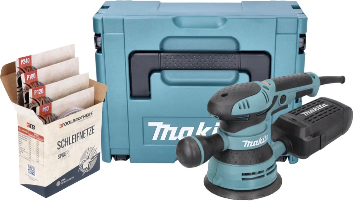 Makita BO 5041 Excentrische Schuurmachine 300W - 125mm - Toolbrothers SPIDER Schuurset - afbeelding 6 van 6
