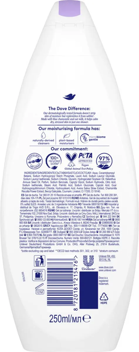 Dove Douchecrème Anti-Stress 250ml